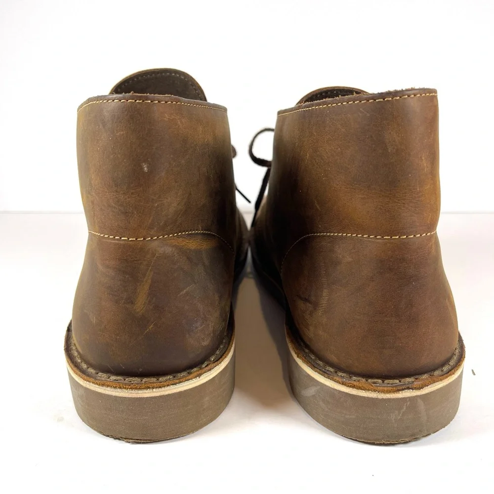 Clark’s Men’s Bushacre 3‎ Brown Beeswax Leather Chukka Boots Size 11W